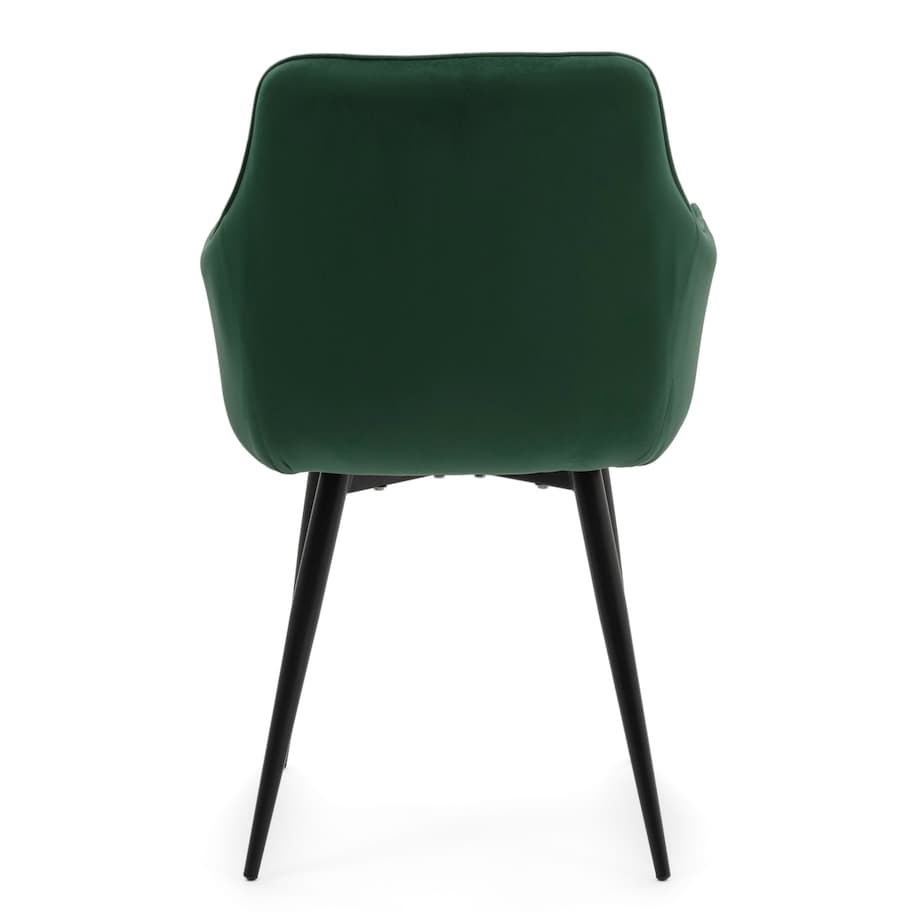 Krzesło tapicerowane welurowe GALLO velvet zielony