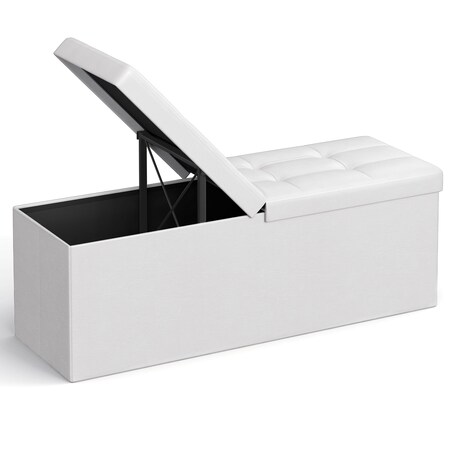 Pufa 110X38X38 Cm Biały