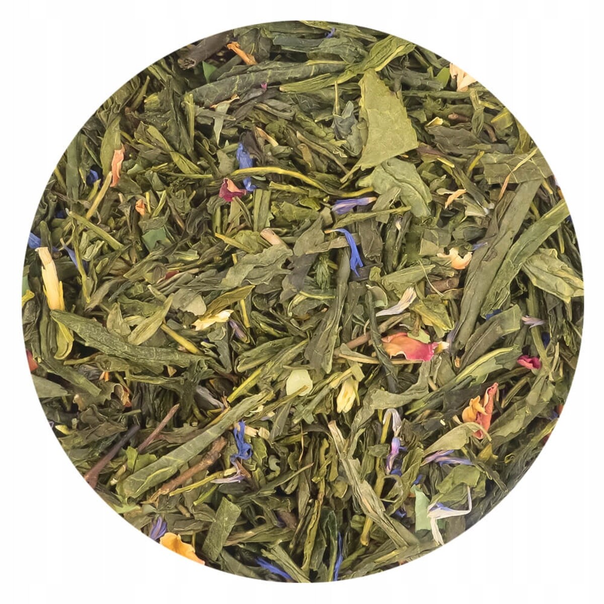 Herbata zielona JAŚMINOWA ROSA o smaku jaśminu z nutą owoców cytrusowych - herbata liściasta sypana mieszanka napar susz - gotowa na prezent upominek