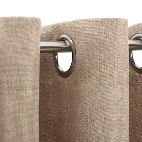 vidaXL Zasłony stylizowane na lniane, 2 szt., beżowe, 140x245 cm