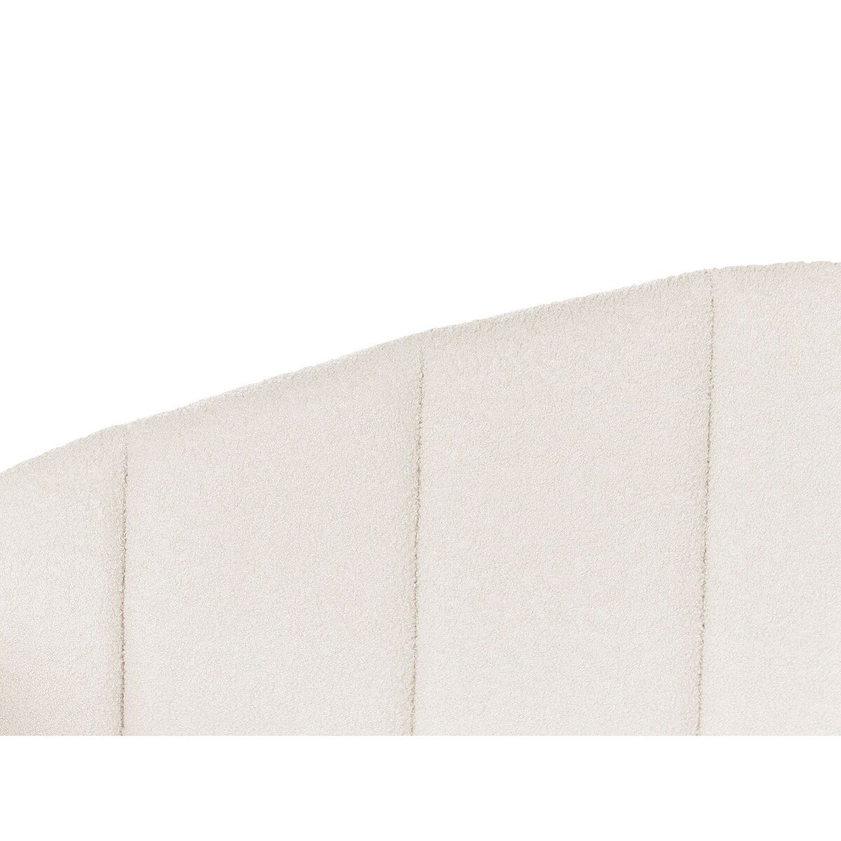 Łóżko wysuwane boucle 90 x 200 cm jasnobeżowe EYBURIE