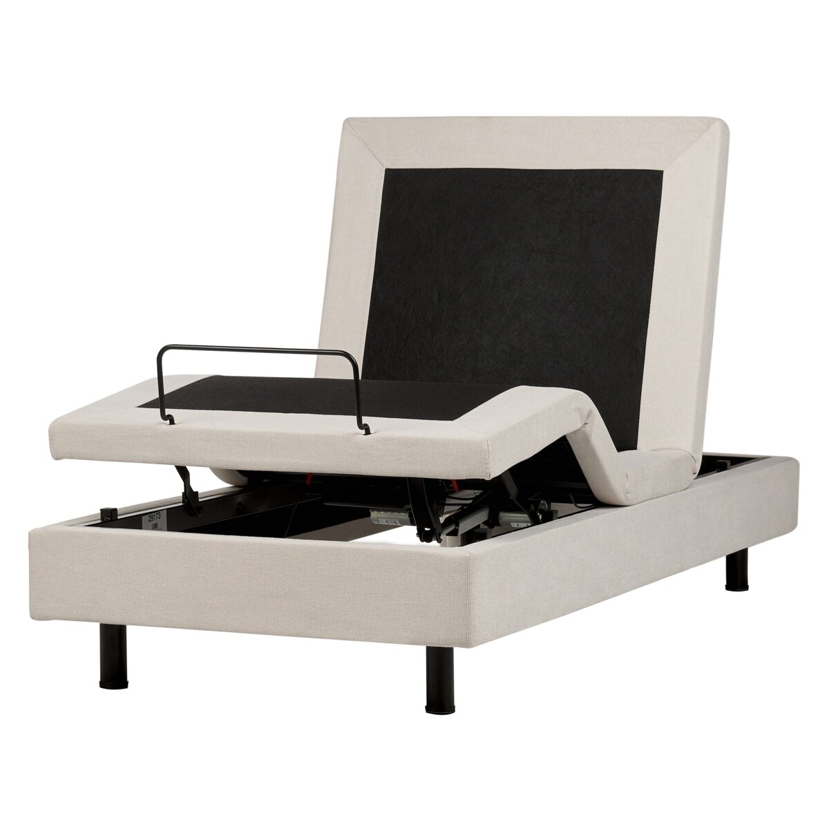 Łóżko regulowane bez zagłówka DUKE II 90 x 200 cm Jasnobeżowy