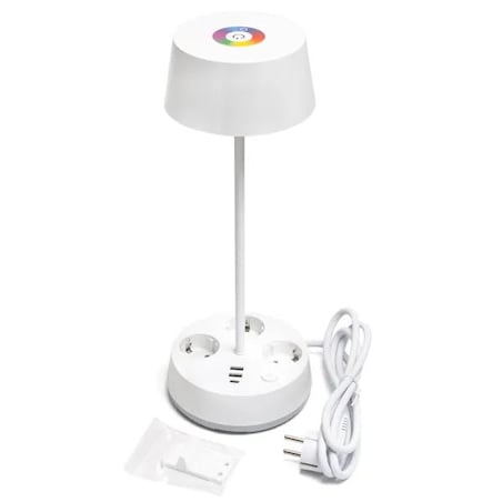 lampa stołowa z listwą zasilajacą led-4.6w 3000k/4000k/6500k-450lm