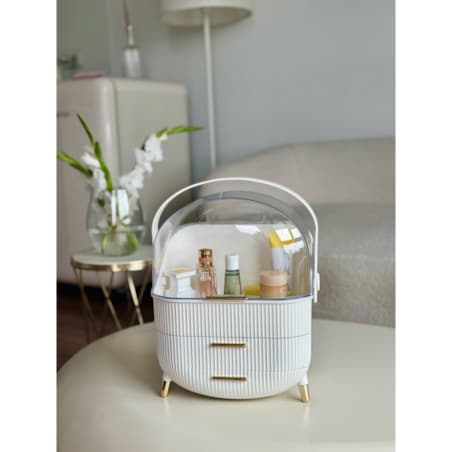 Organizer na kosmetyki XL kosmetyczka beżowa