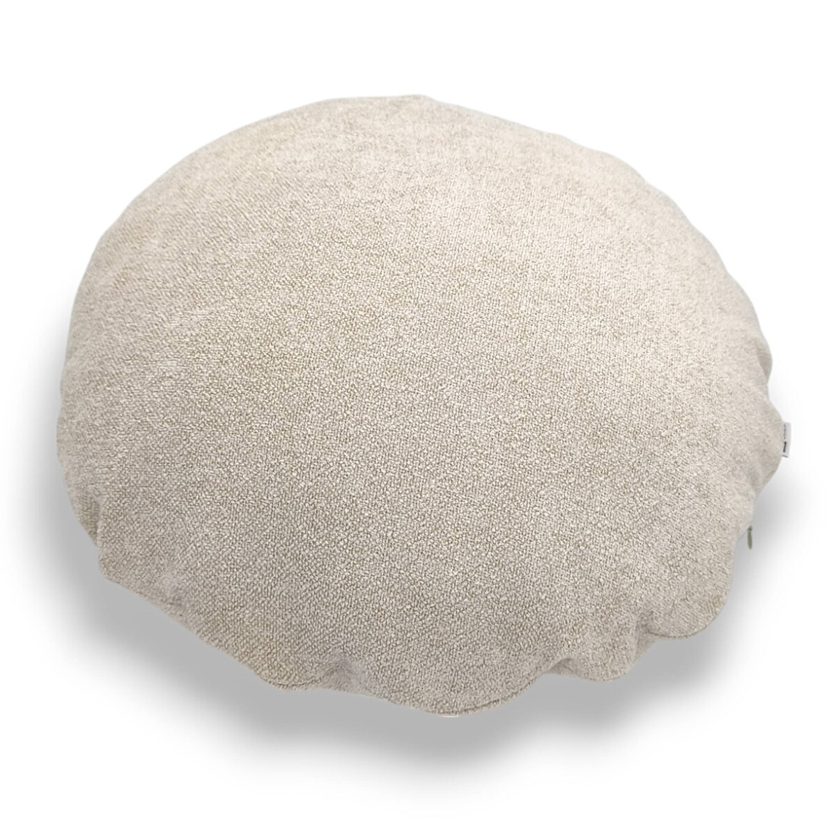 Okrągła kremowa poduszka dekoracyjna 45 cm Ronda