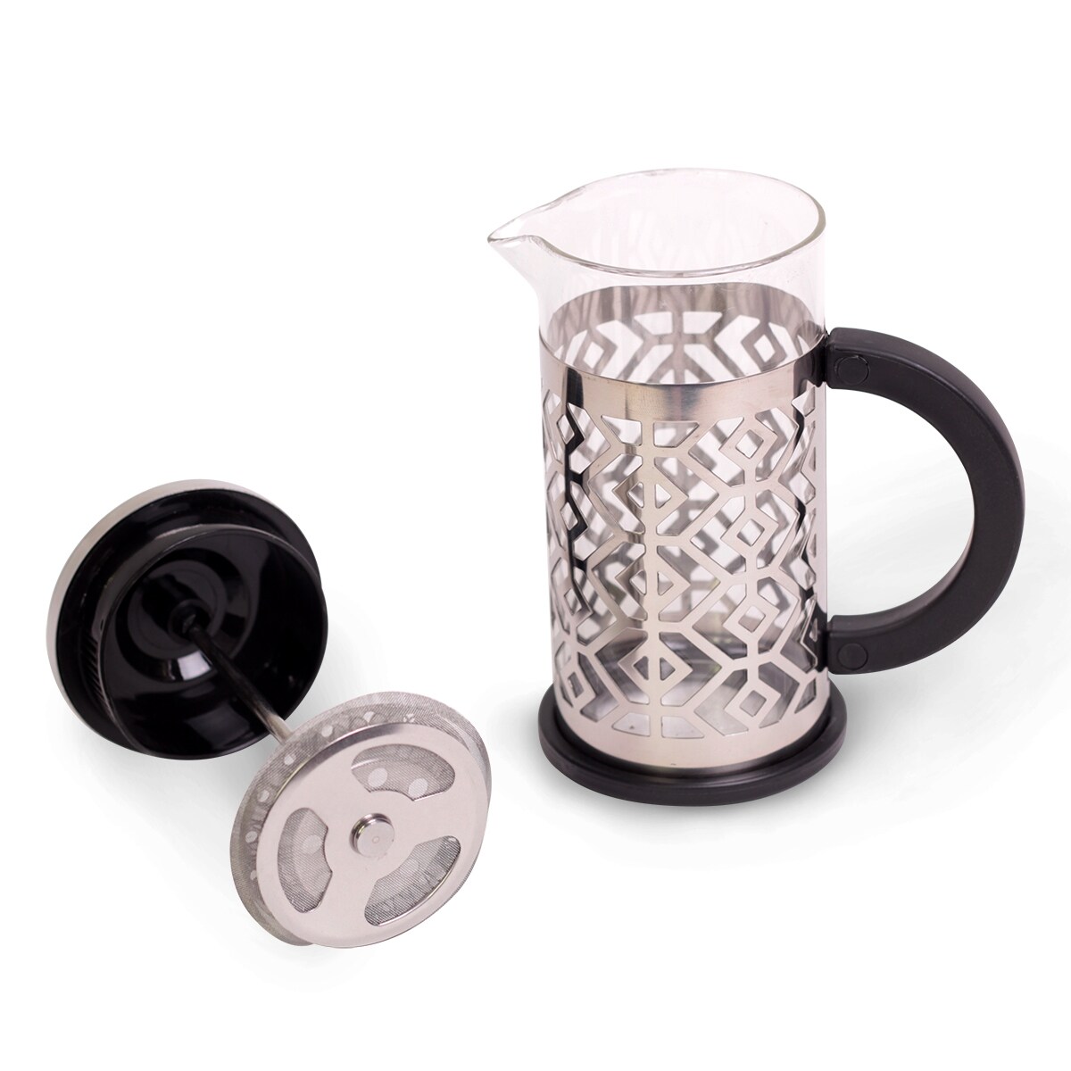 Zaparzacz szklany do herbaty kawy 350ml tłokowy french press KAMILLE