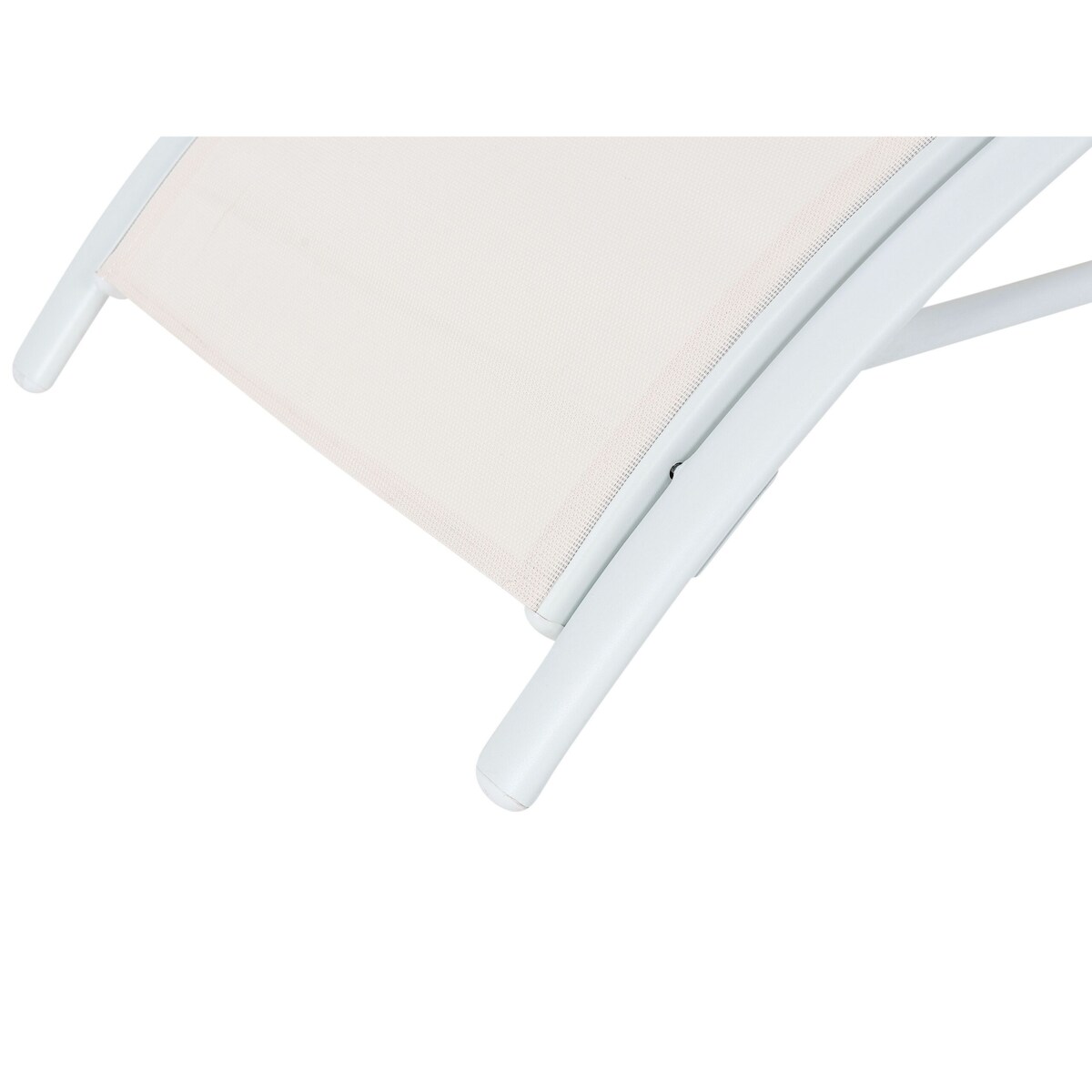 Leżak ogrodowy beżowy GAETA