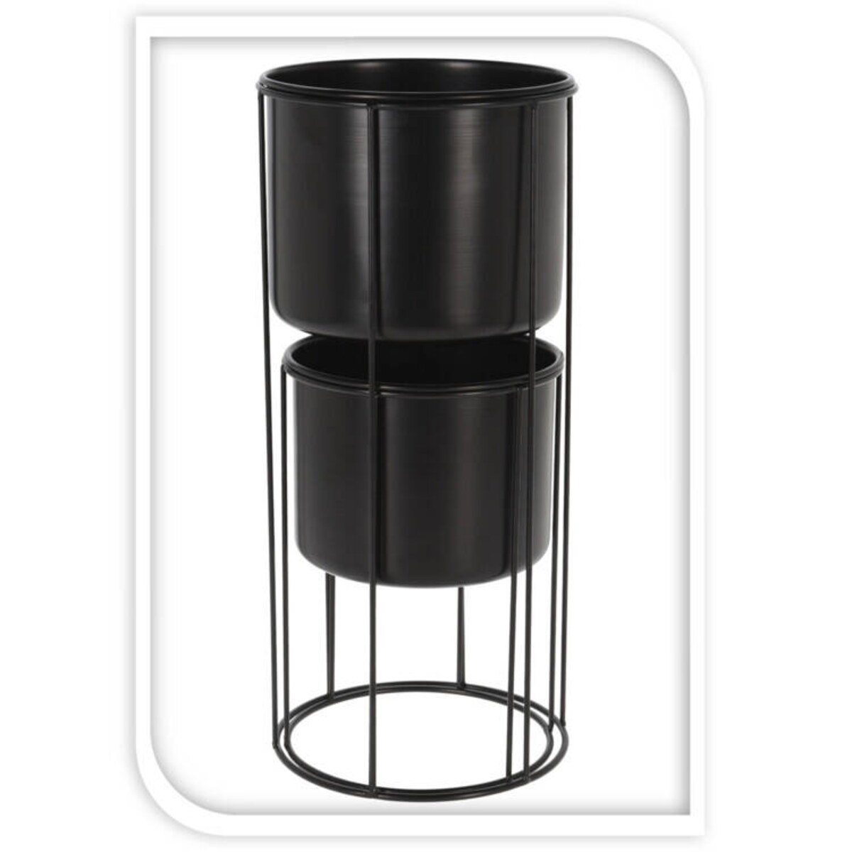 Doniczki na nóżkach metalowych, 2 sztuki