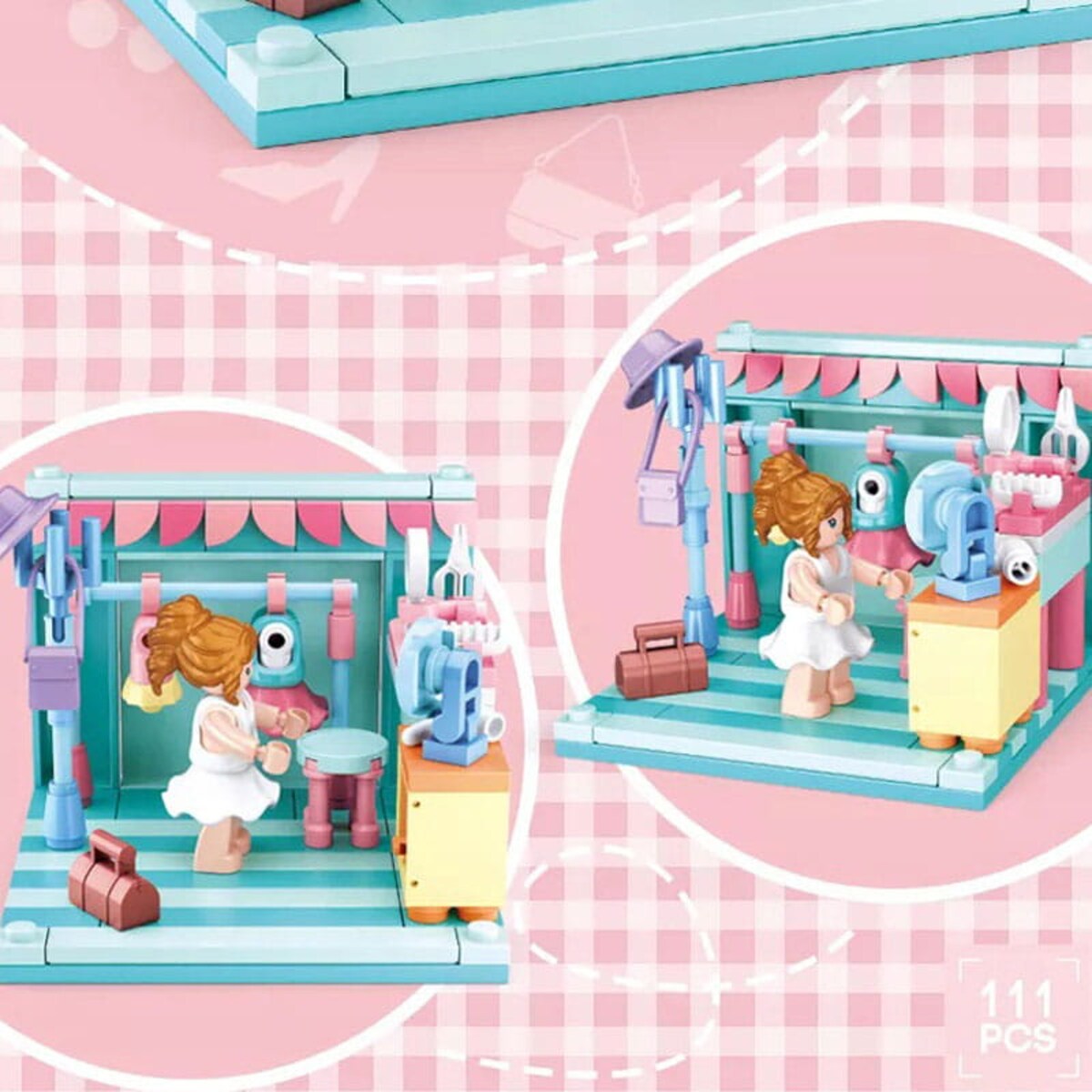 GARDEROBA - mini pokoik klocki - Sluban - 111 elementów