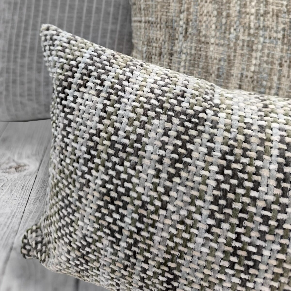 Szaro-Beżowa Poduszka Dekoracyjna Stella 50x30 - melanż