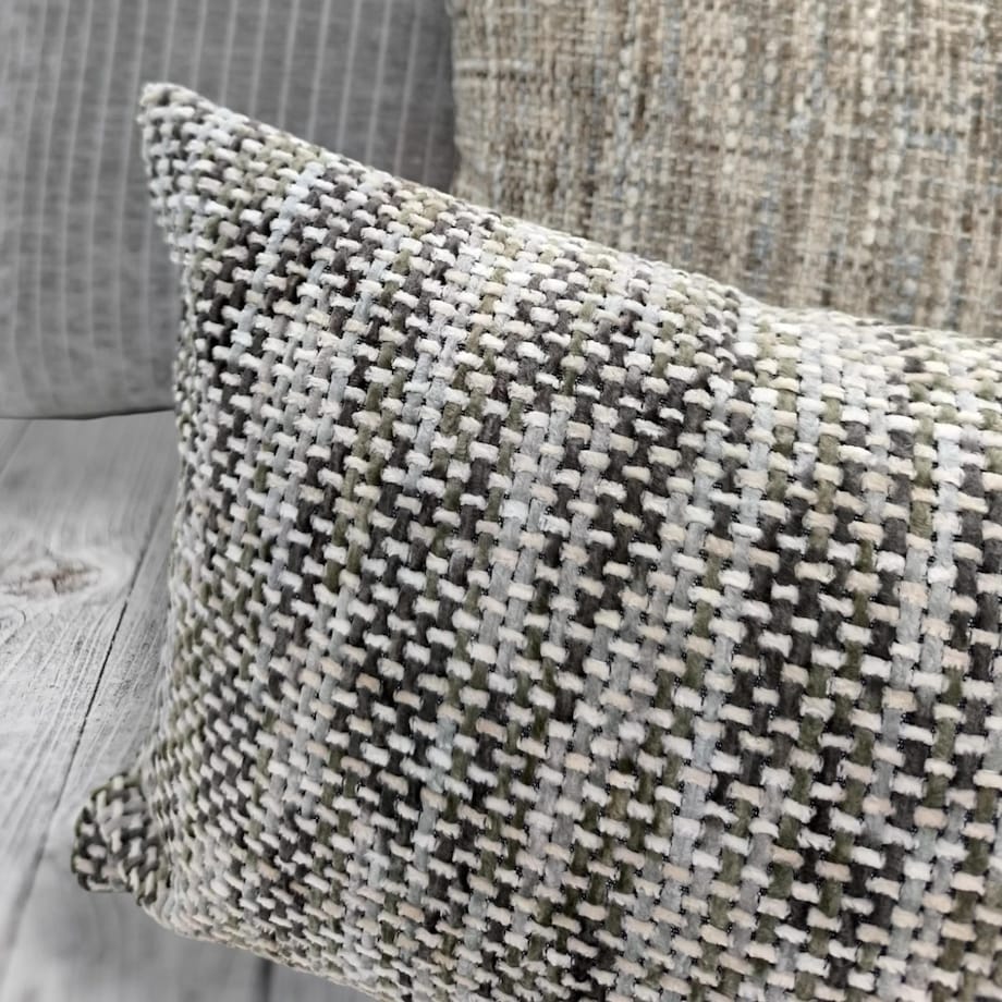 Szaro-Beżowa Poduszka Dekoracyjna Stella 50x30 - melanż