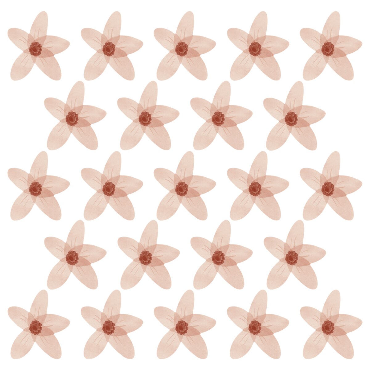 Naklejka na ścianę Niezapominajki boho