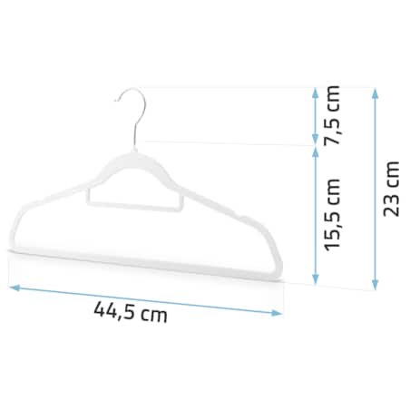Wieszaki na ubrania welurowe do szafy zestaw 20szt. Massido