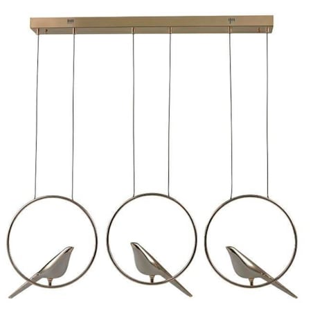 Lampa wisząca Bird Line MSE010100295 ptaki do salonu złote