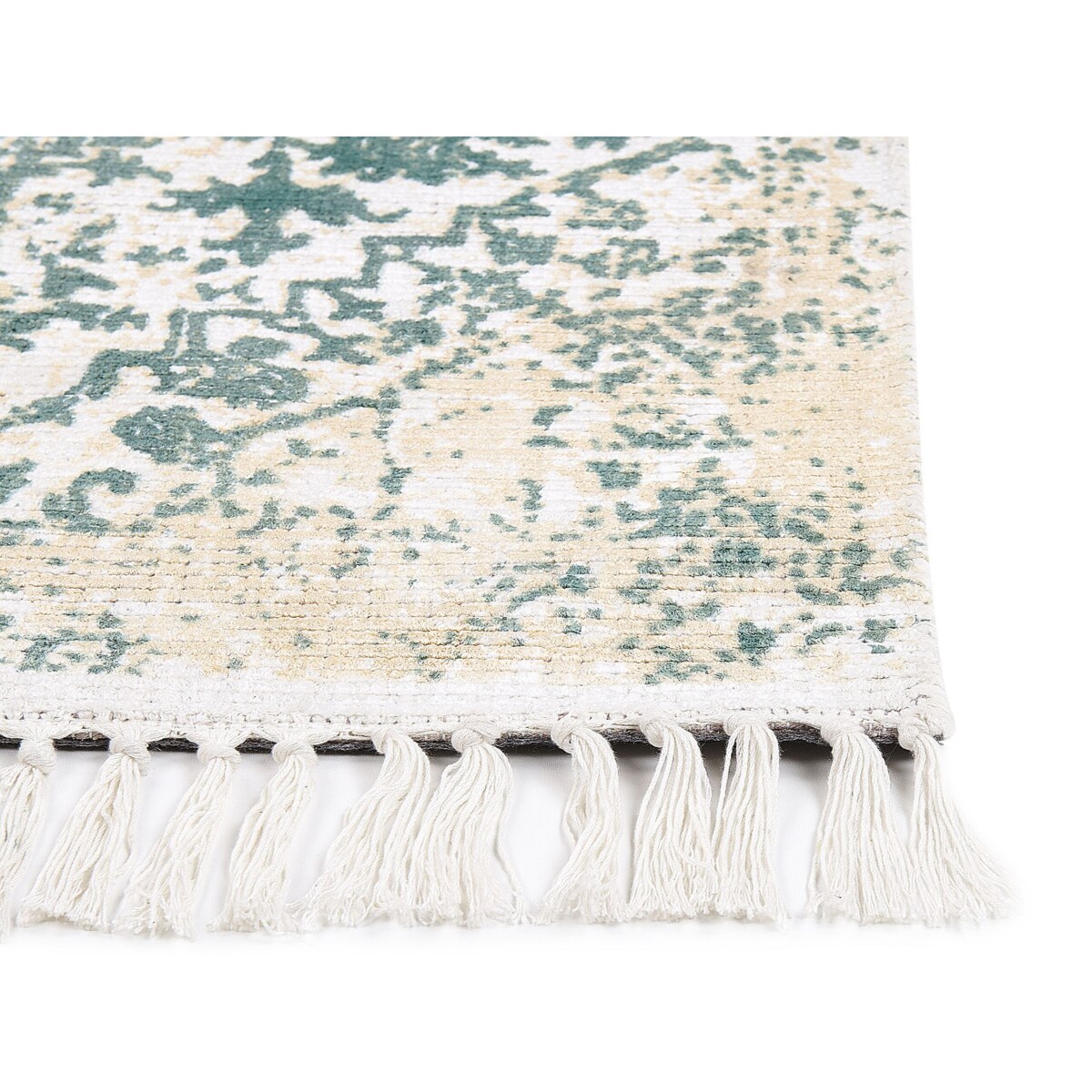 Dywan z wiskozy 140 x 200 cm beżowo-zielony BOYALI