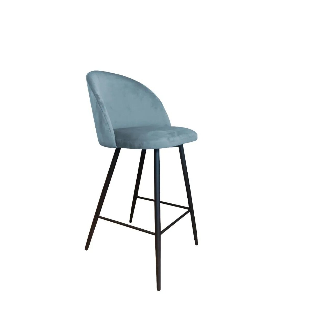 Hoker niski CLAUDINE BL VELVET szary