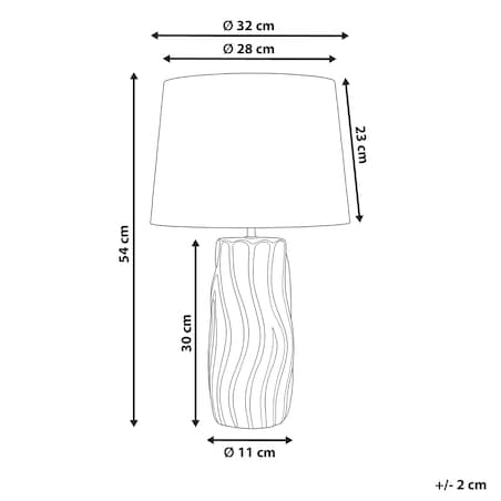 Lampa stołowa PATUCA Ceramika Biały