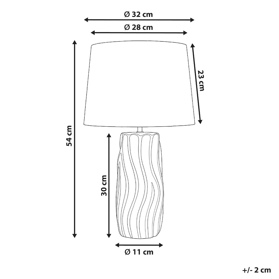 Lampa stołowa PATUCA Ceramika Biały