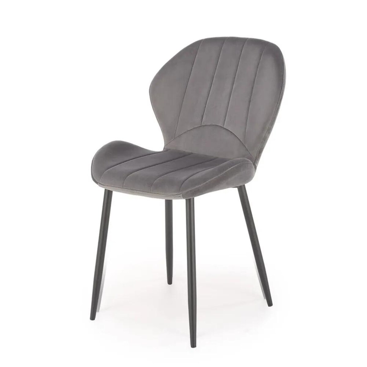 Krzesło tapicerowane K538 VELVET szare