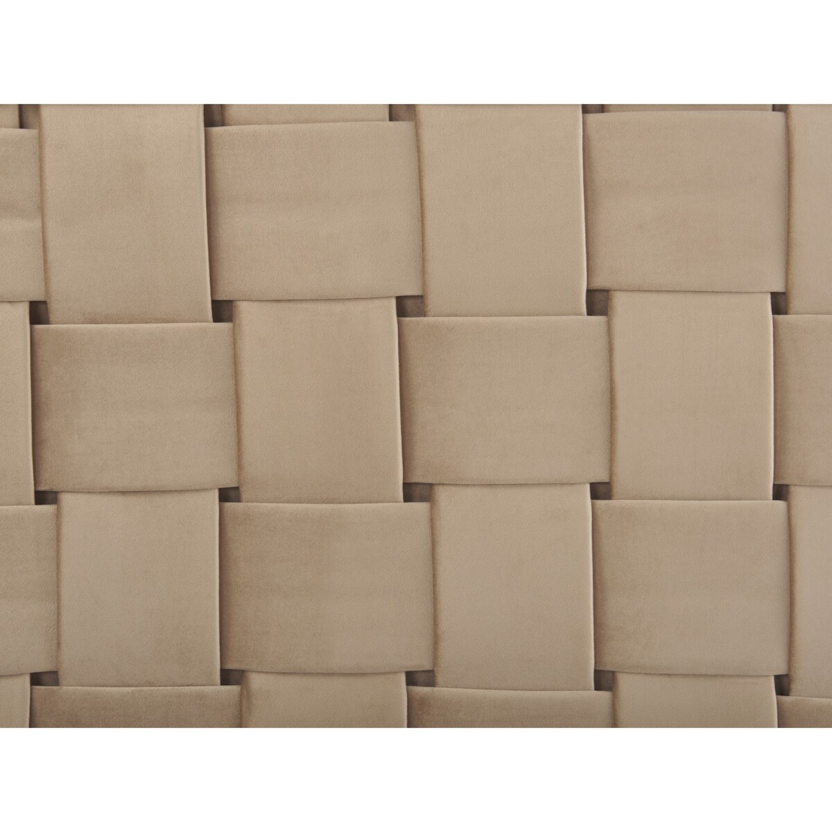 Łóżko welurowe 160 x 200 cm beżowoszare LIMOUX