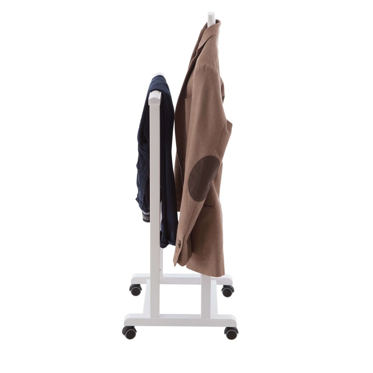 ARREDAMENTI MIRANO Wieszak do sypialni - 105 x 46 cm, biały