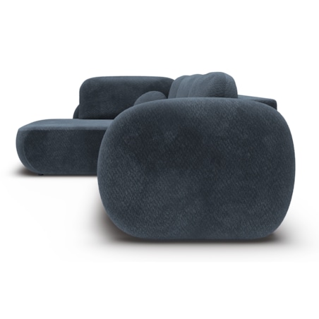 Nowoczesny Narożnik rozkładany OLIVIO II, lewy, granatowy