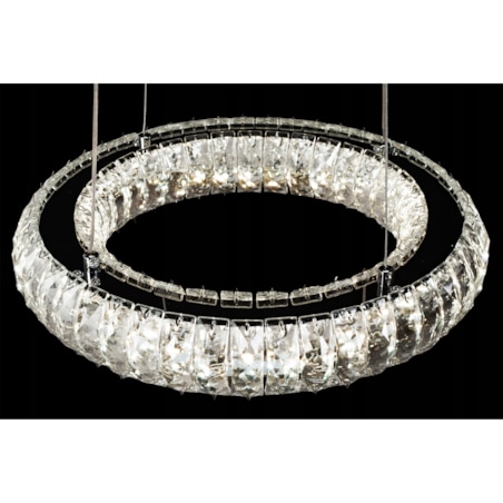 Lampa Kryształowa Sufitowa Plafon Chrom Led Pilot