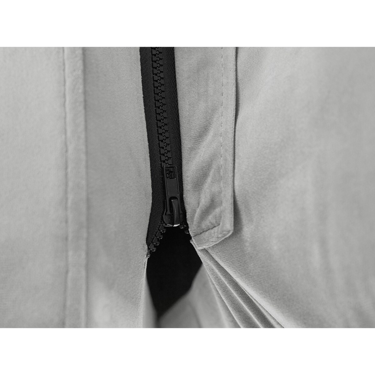 Łóżko welurowe 140 x 200 cm szare MELLE