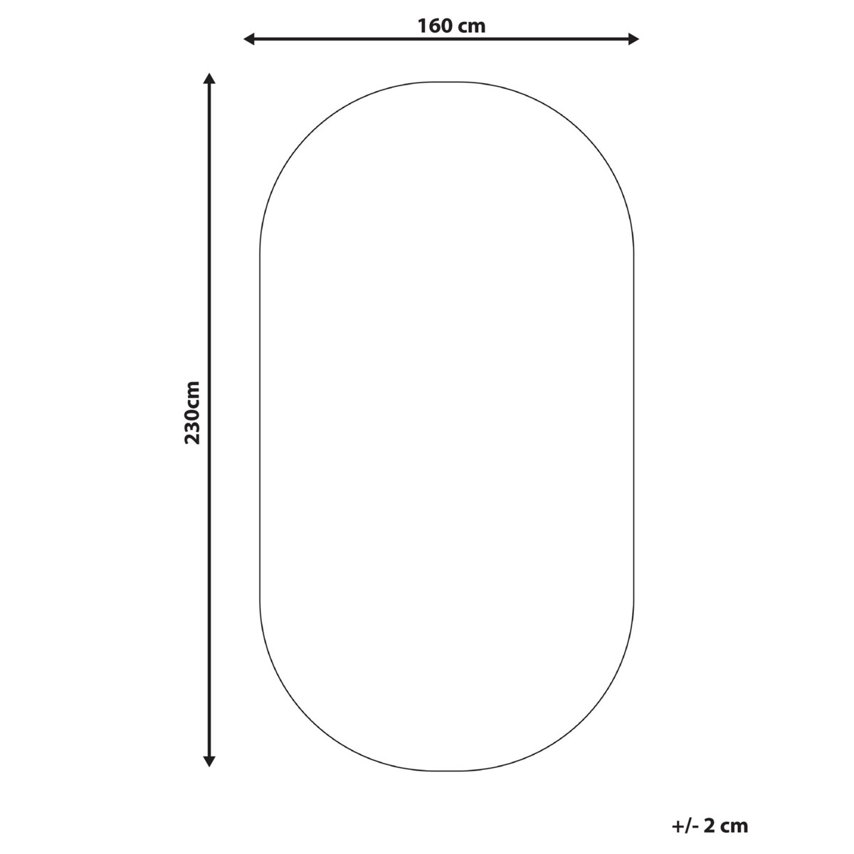 Dywan owalny jutowy 160 x 230 cm czarny DEMIRCI