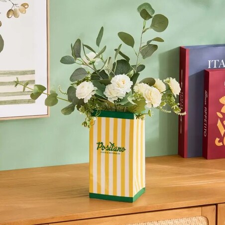 Wazon, organizer, przybornik z dolomitu, Positano, 22,5 cm