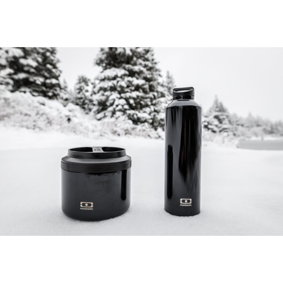 Butelka termiczna czarna Steel, 500 ml, Monbento