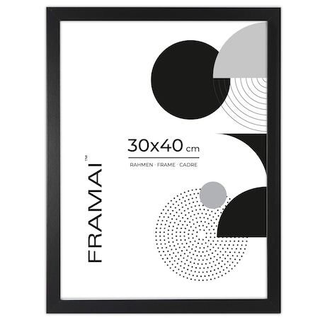 Czarna ramka na zdjęcia w rozmiarze 30x40 cm