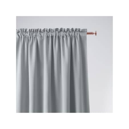 Zasłona Półzaciemniajaca Szara Jasna 140 x 250 Taśma Żabki Gładka Trwała