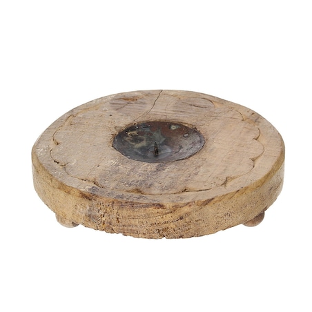 Podstawka na świecę Rustic Flame 15 cm, 15x15x7 cm