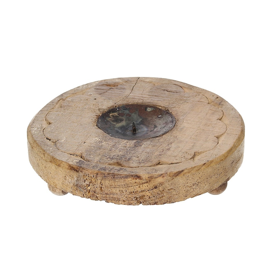 Podstawka na świecę Rustic Flame 15 cm, 15x15x7 cm