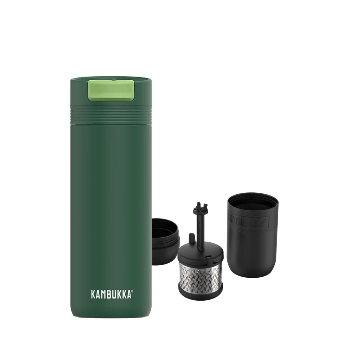 Kubek z zaparzaczem na herbatę zielony - Cabo kubek termiczny 500ml Zestaw Kambukka Green Tea