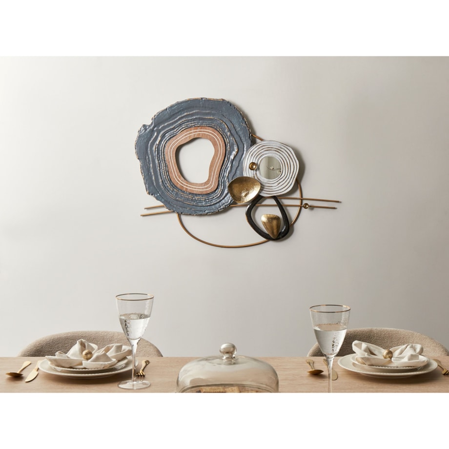 Dekoracja ścienna NEPTUNIUM Metal 62 cm Kolorowy