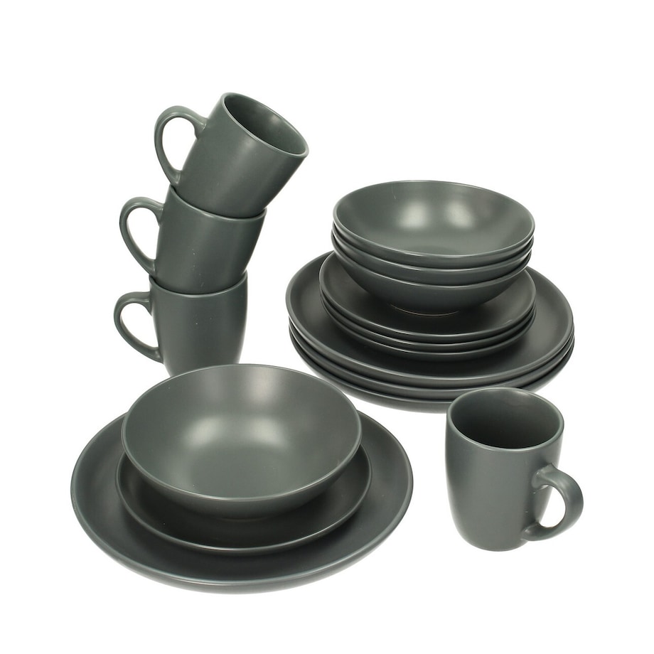 Komplet naczyń Vivo Dark Grey 4/16, 28 x 24 x 28 cm