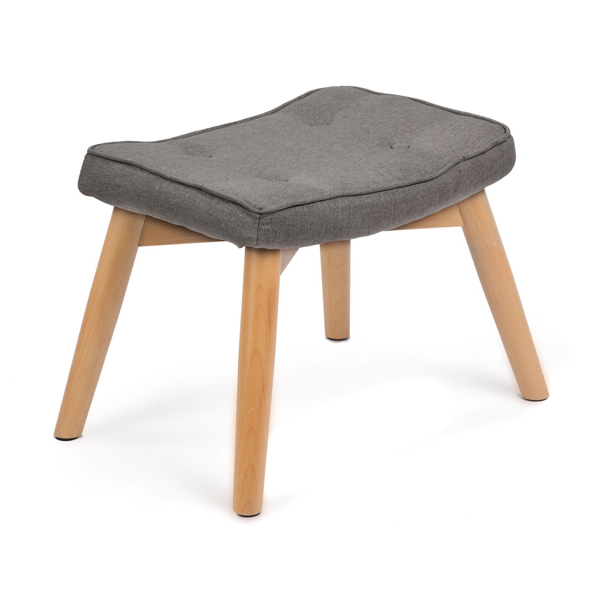 Fotel USZAK z podnóżkiem i poduszką Sofotel szary