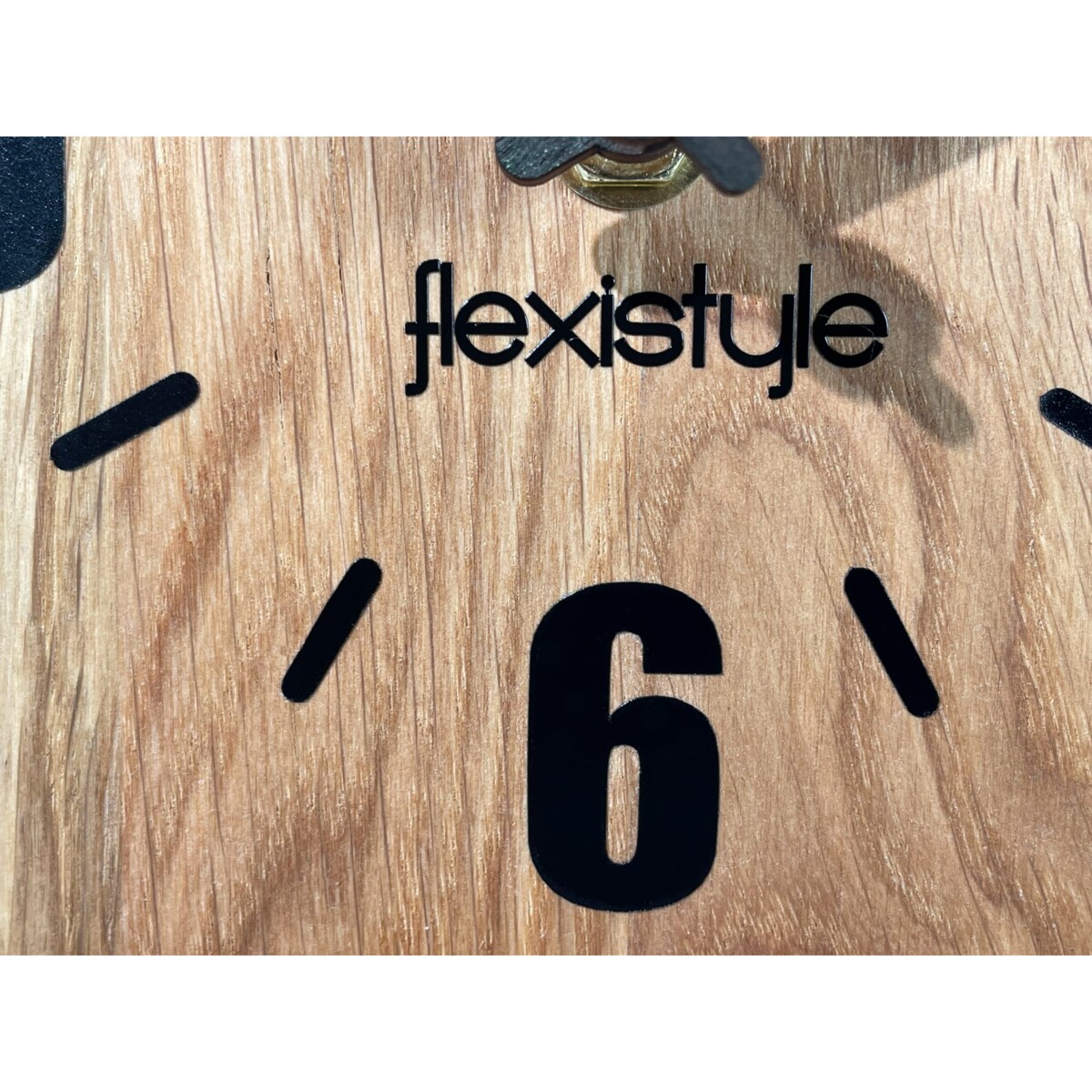 Zegar stojący czarny drewniany Square Oak