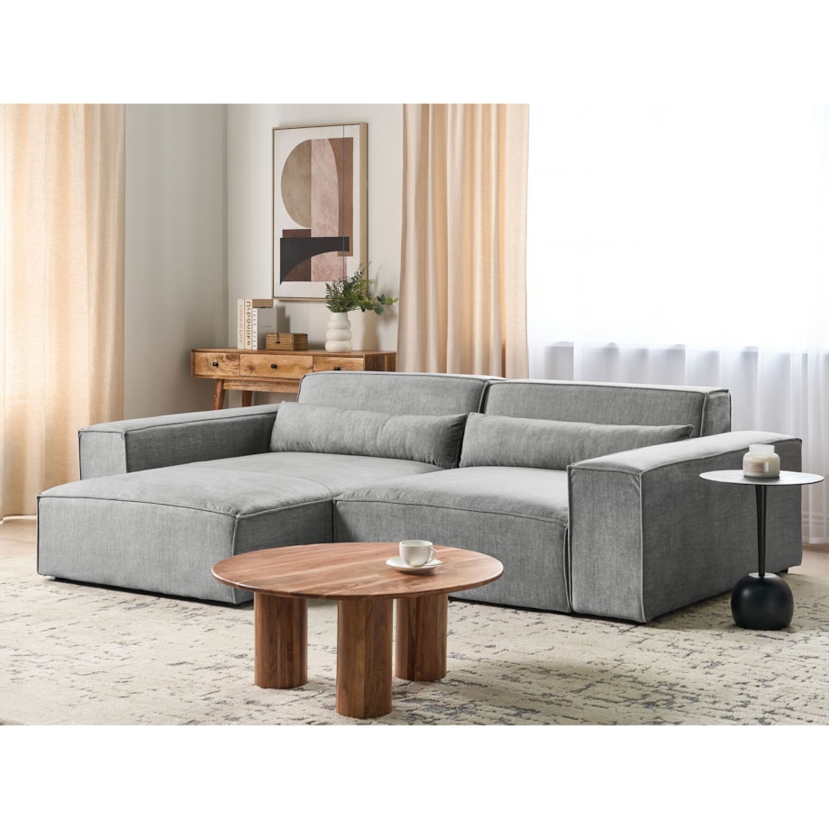 Narożnik modułowy 2-osobowy prawostronny szary HELLNAR