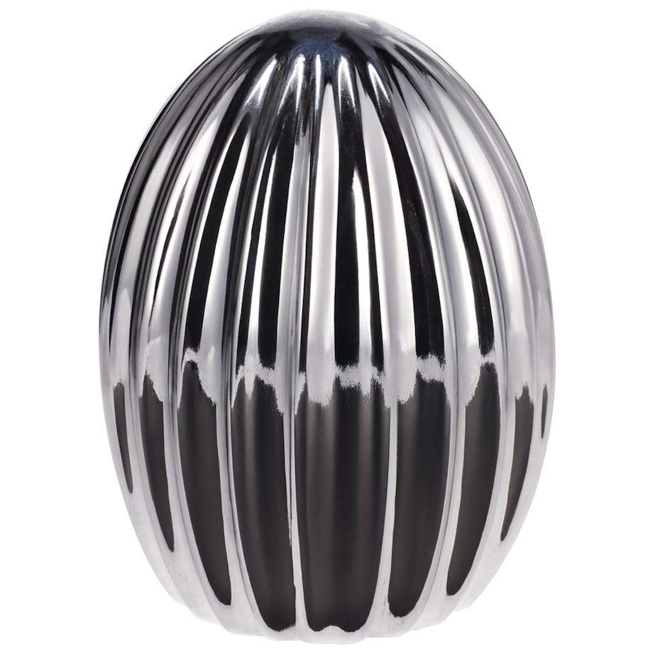 Jajko wielkanocne srebrne metaliczne lustrzane na Wielkanoc pisanka ozdoba