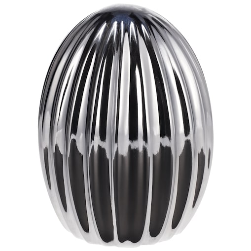 Jajko wielkanocne srebrne metaliczne lustrzane na Wielkanoc pisanka ozdoba