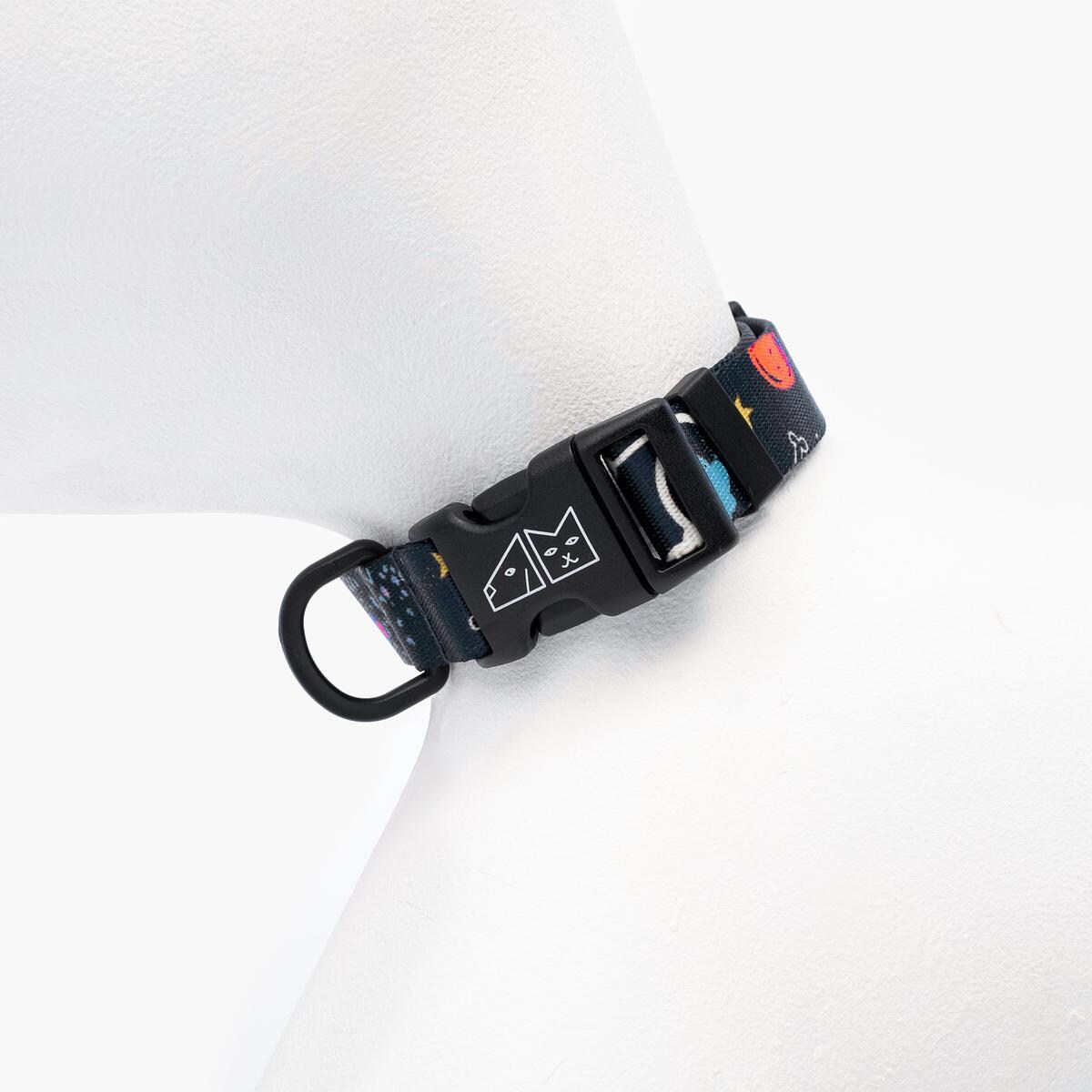 Obroża dla psa lub kota "I need space" - Szerokość taśmy: 38mm, Rozmiar: S