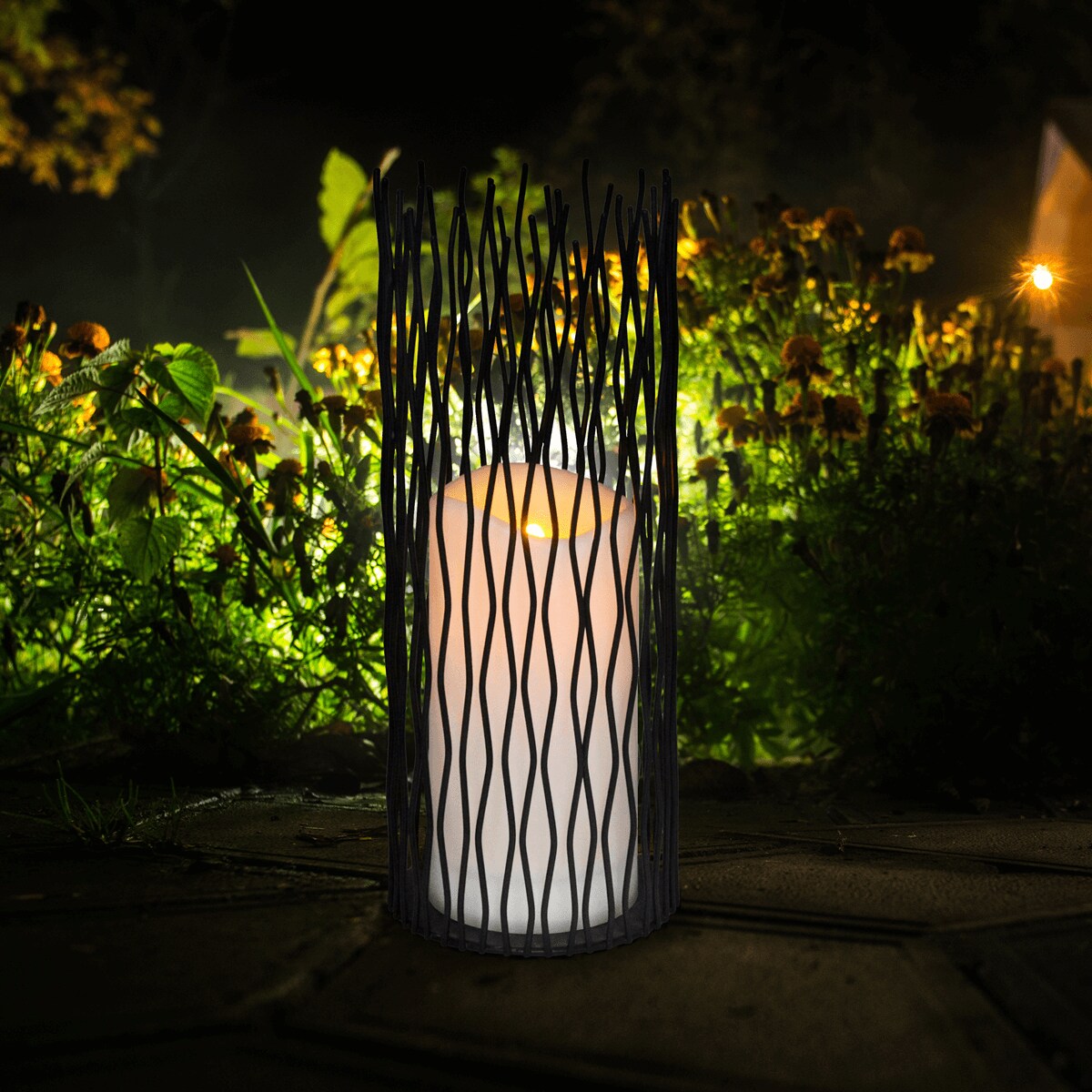 Zewnętrzna latarenka Nyborg XL 313294 candle na baterie czarna