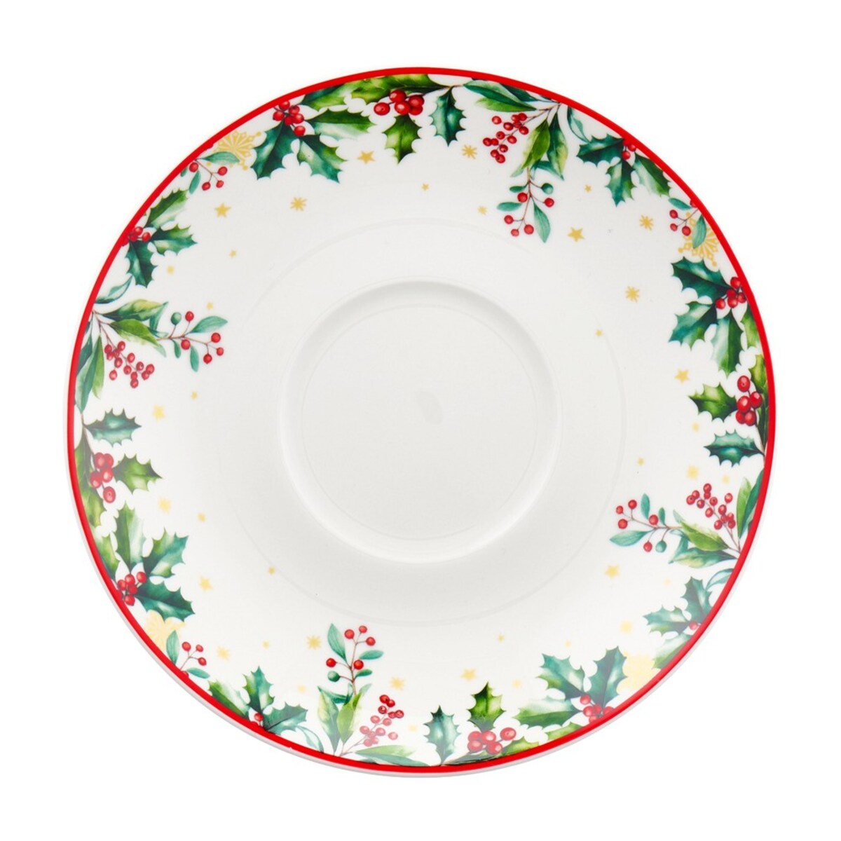 VILLA ITALIA Filiżanka świąteczna porcelanowa 260 ml FROZEN NOEL z Mikołajem
