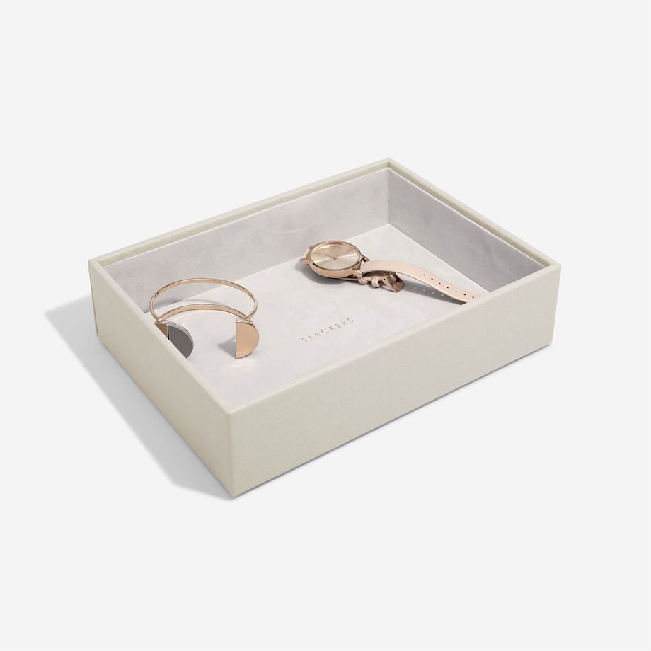 Szkatułka na biżuterię Stackers open classic jasnobeżowa