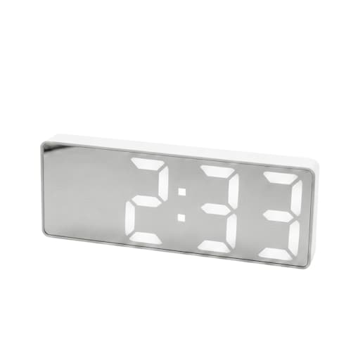 Zegar z budzikiem lustrzany LED SHP MIRROR