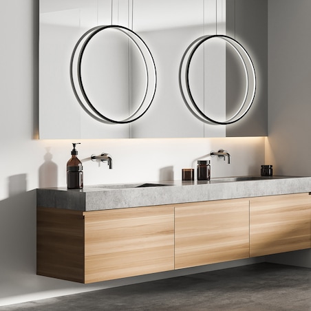 Lampa sufitowa wisząca Light Prestige Mirror czarny LED CCT 3000, 4000, 6000 (regulowana) 1 szt.
