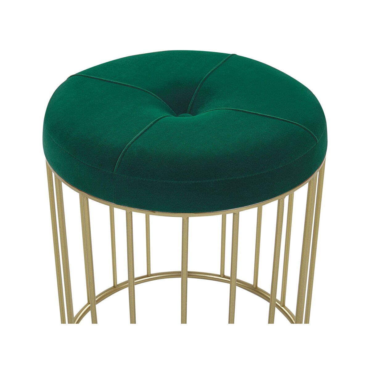 Zestaw 2 stołków ciemnozielony LUBBOCK